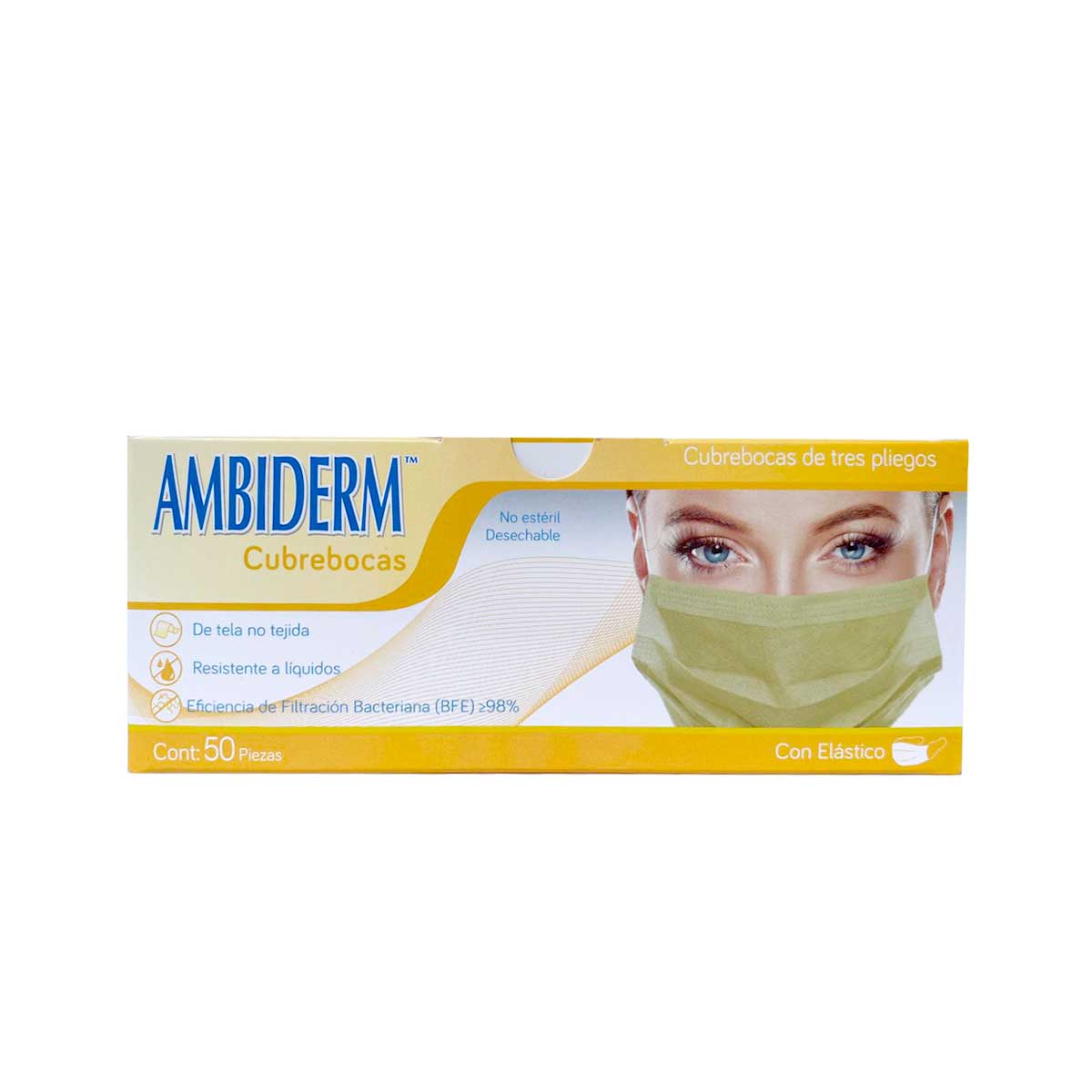 Ambiderm® Cubrebocas Adulto Plisado - Karlan ¡Marca la Limpieza!