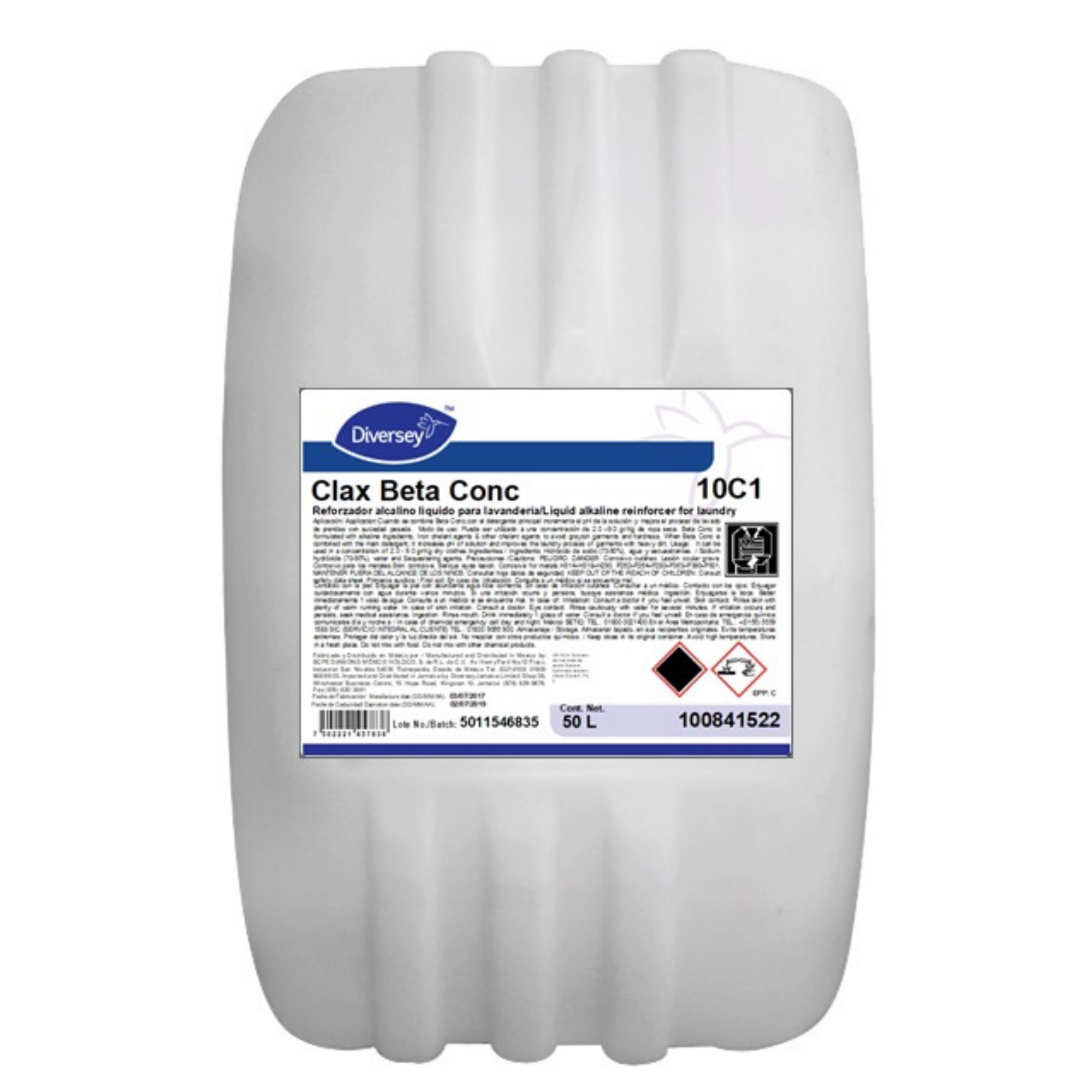 Clax Beta Concentrado Detergente Lavandería Profesional 50L