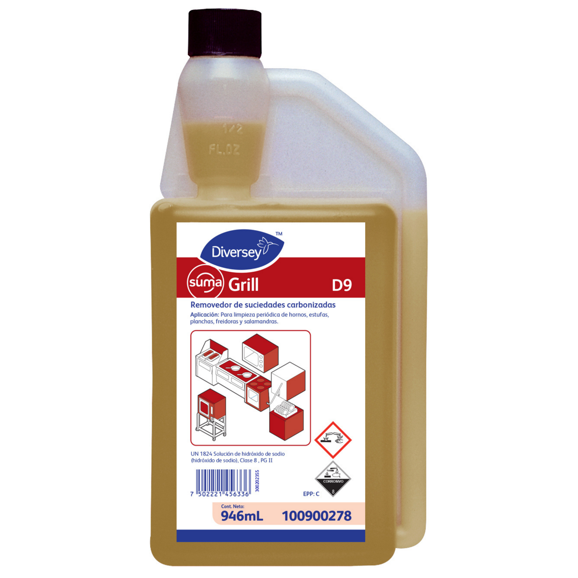Removedor de Suciedad Carbonizada Suma Grill Diversey 100900278 — 946ml