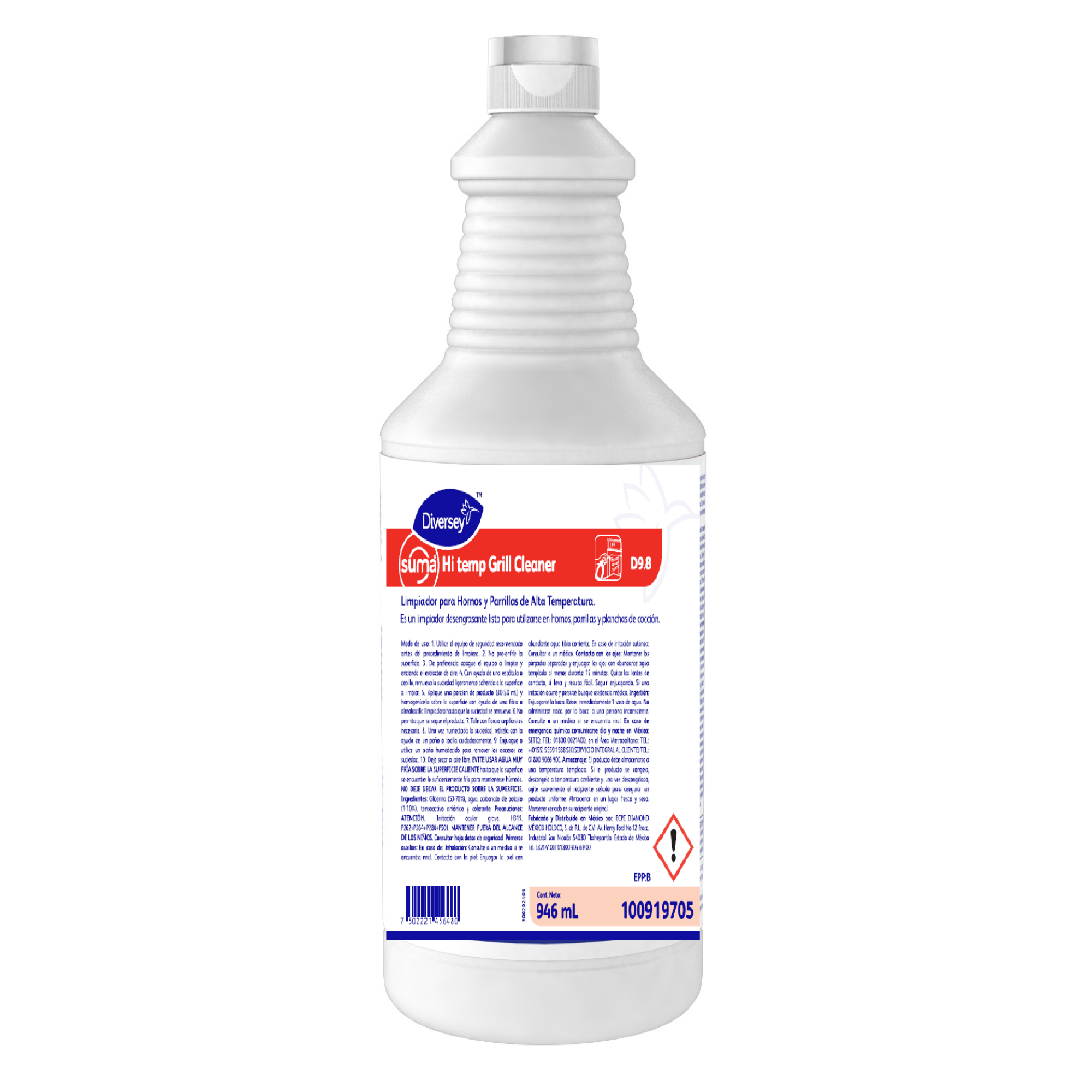 Limpiador Profesional para Hornos y Parrillas Suma Hi-Temp D9.8