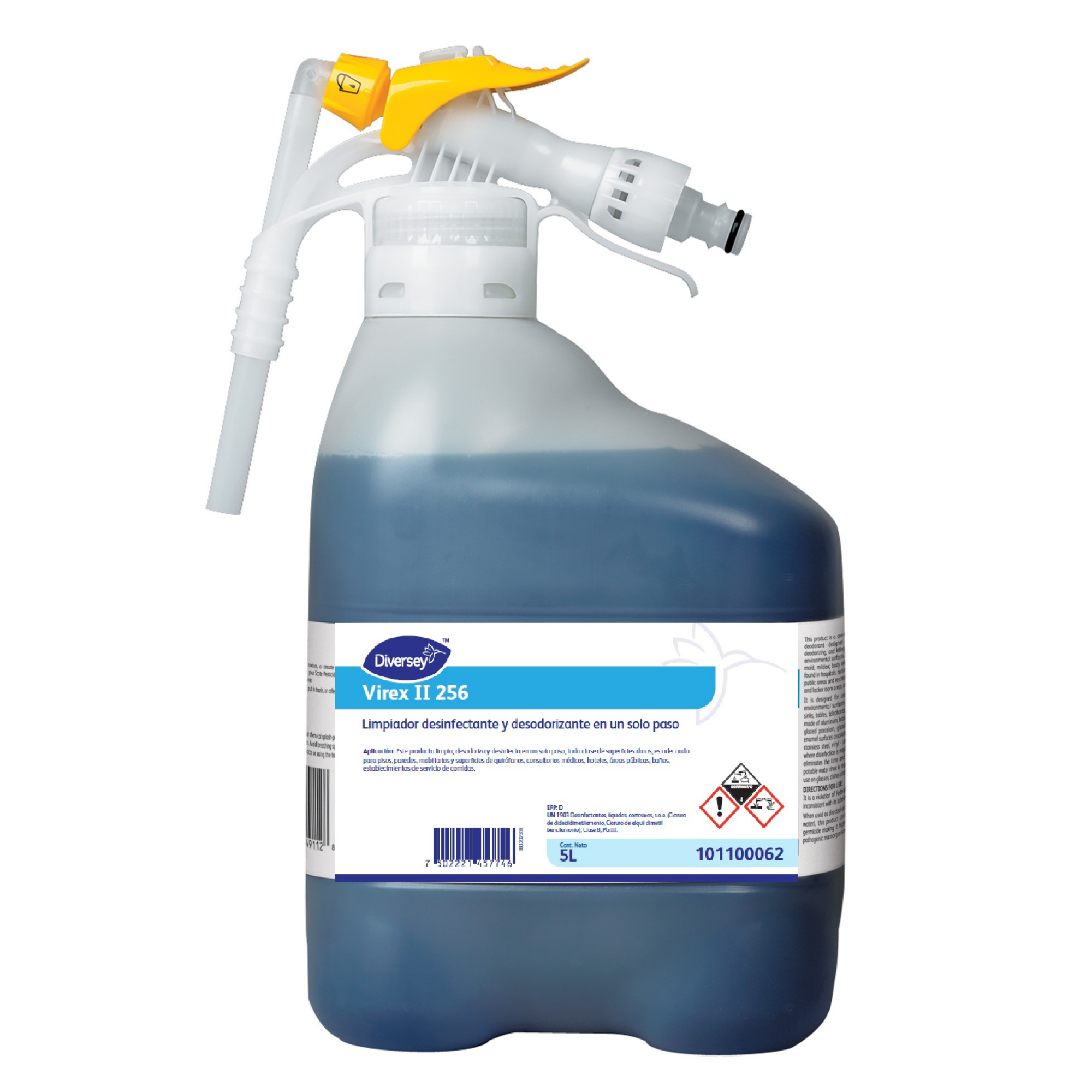 VIREX II 256 RTD Desinfectante y Limpiador Multiusos Profesional 5L