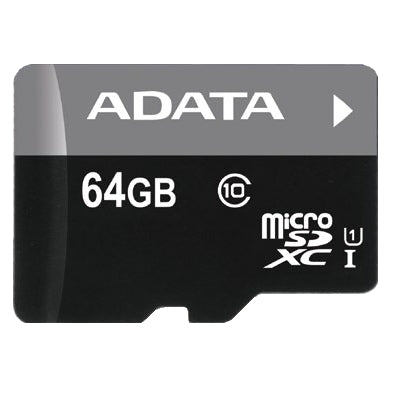 Memoria ADATA micro SD AUSDX64GUICL10-RA1 64GB con adaptador