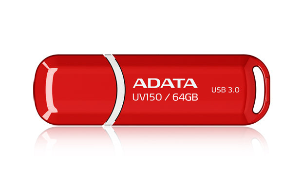 Memoria USB ADATA AUV150-64G-RRD 64GB rojo