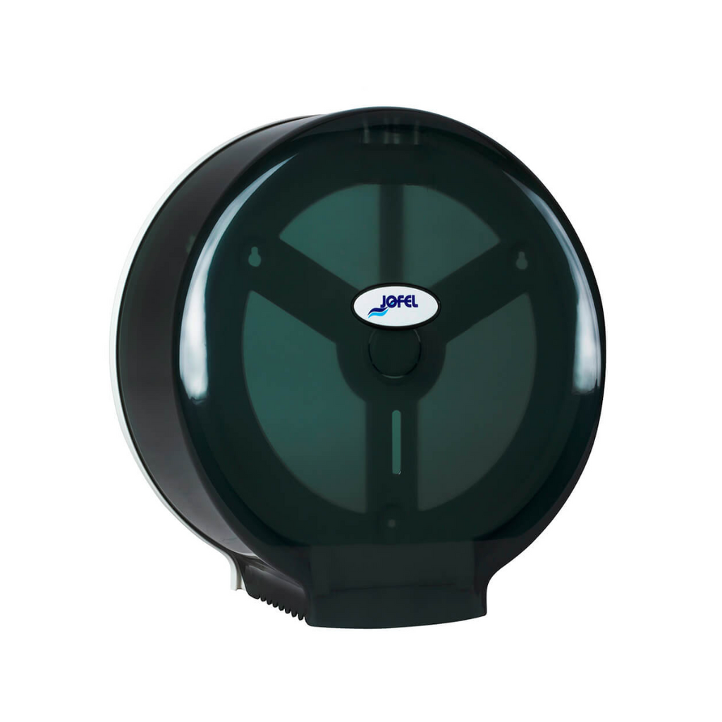 Dispensador de papel higiénico jumbo Smart Maxi | Jofel AE77403 | 1 rollo 12″ (300 mm) | Color humo