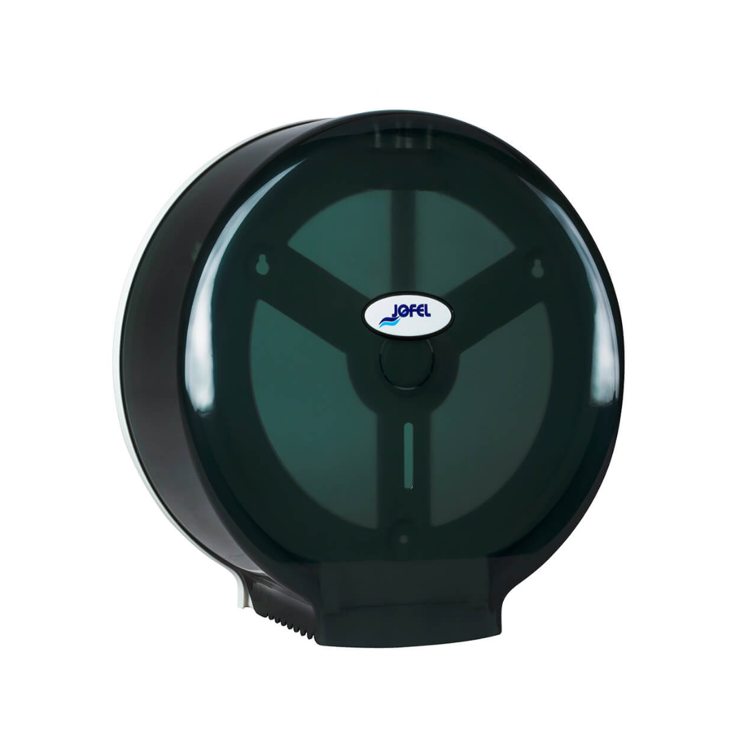 Dispensador de papel higiénico jumbo Smart Maxi | Jofel AE77403 | 1 rollo 12″ (300 mm) | Color humo