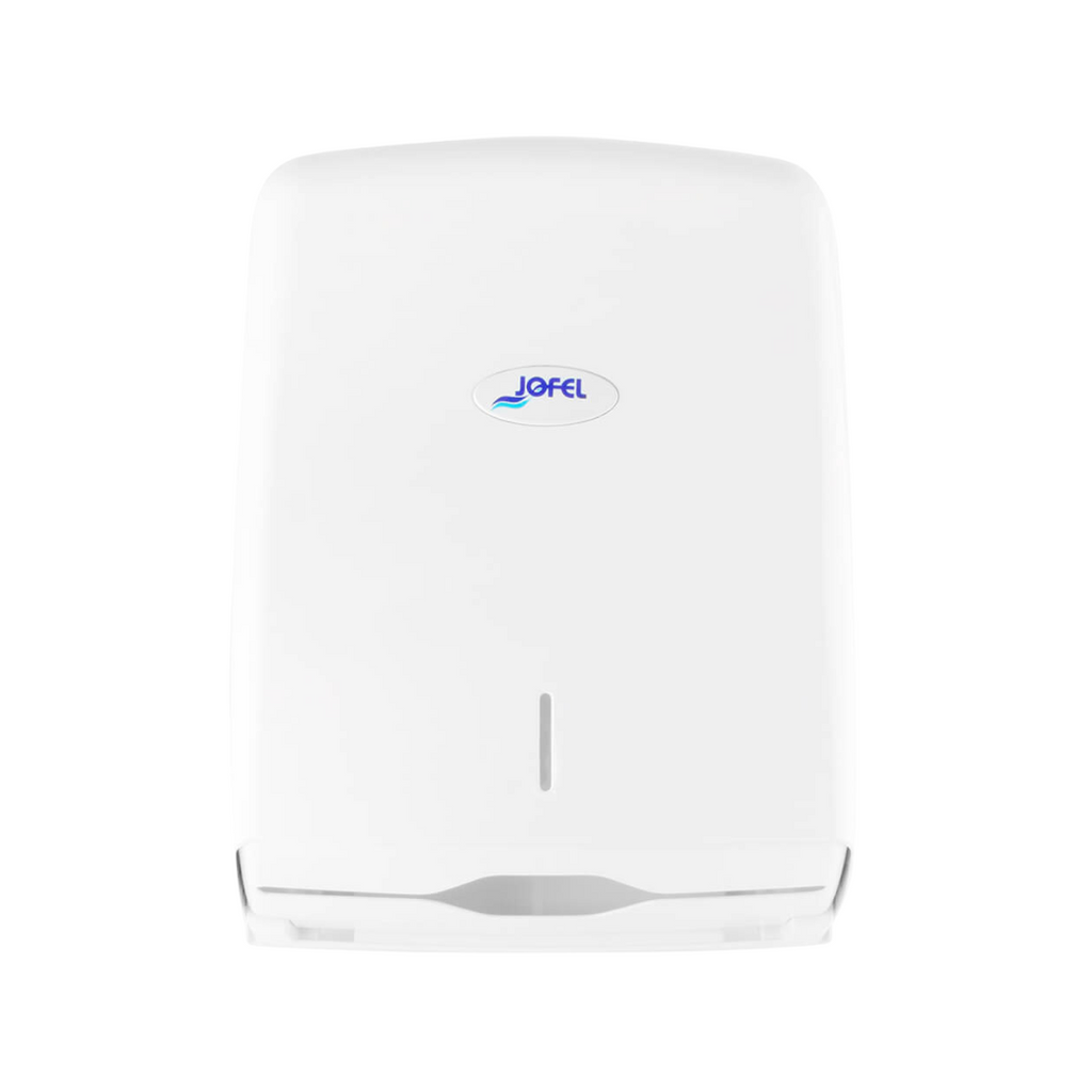 28Dispensador de toalla interdoblada Smart | Jofel | Capacidad 600 toallas | Color blanco 2