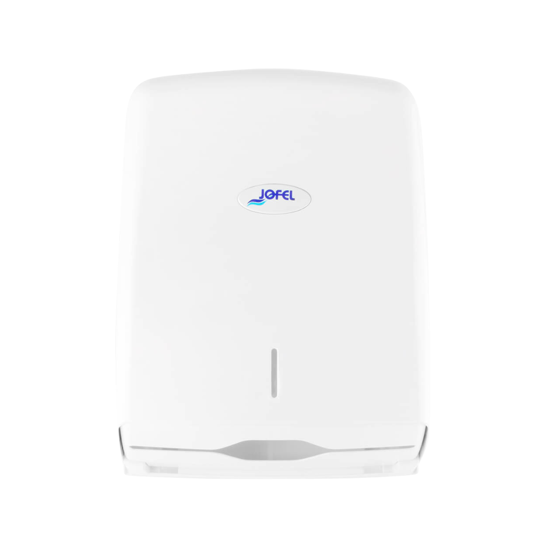 28Dispensador de toalla interdoblada Smart | Jofel | Capacidad 600 toallas | Color blanco 2