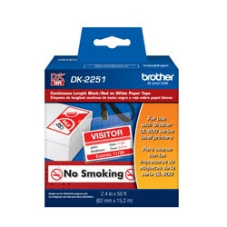 Cinta blanca continua IMPRESSIONS UPL negro y rojo 62mm x 15.2m