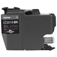 Tinta BROTHER LC3019BK negro súper alto rendimiento, 3.000 páginas, para impresoras J6930/J6530DW.
