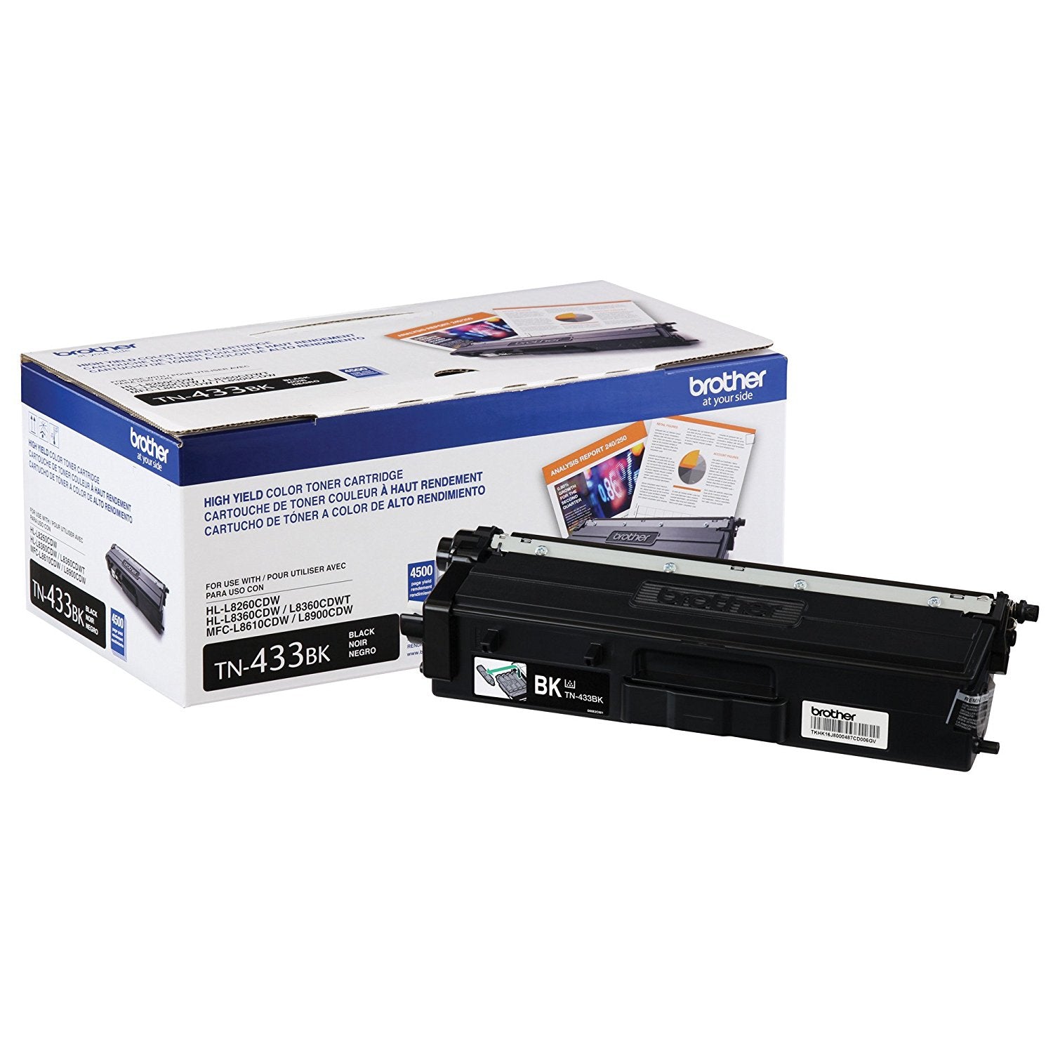 Toner Brother TN433BK Negro 4000 pgs MFCL8900CDW