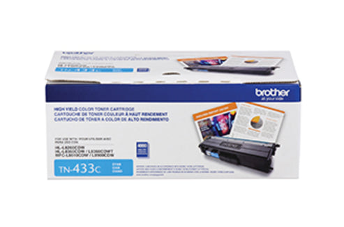 Toner Brother TN433C Cyan 4000 pgs MFCL8900CDW