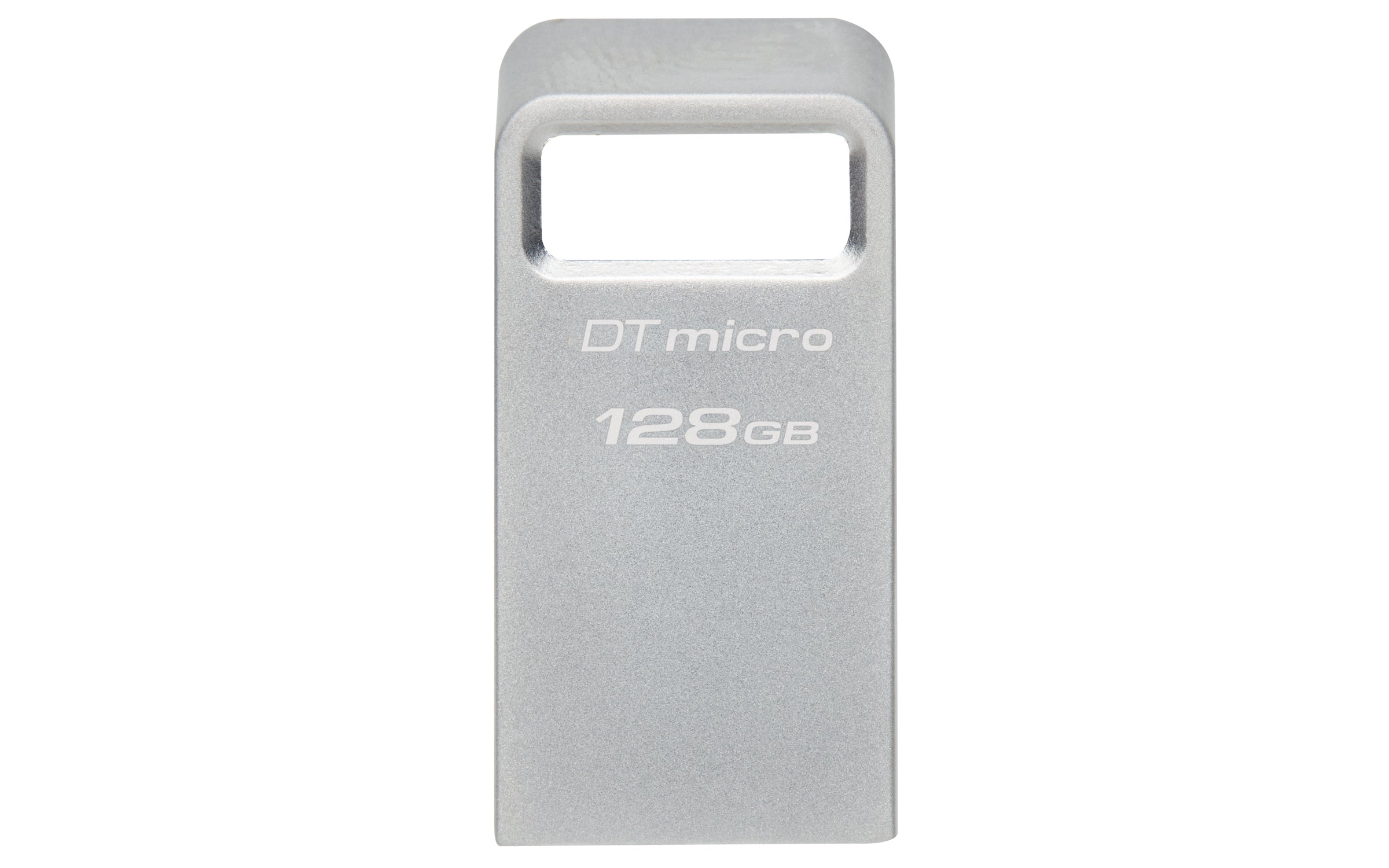 Memoria USB Kingston DataTraveler Micro, 128GB, USB 3.2, lectura 200MB/S, gris