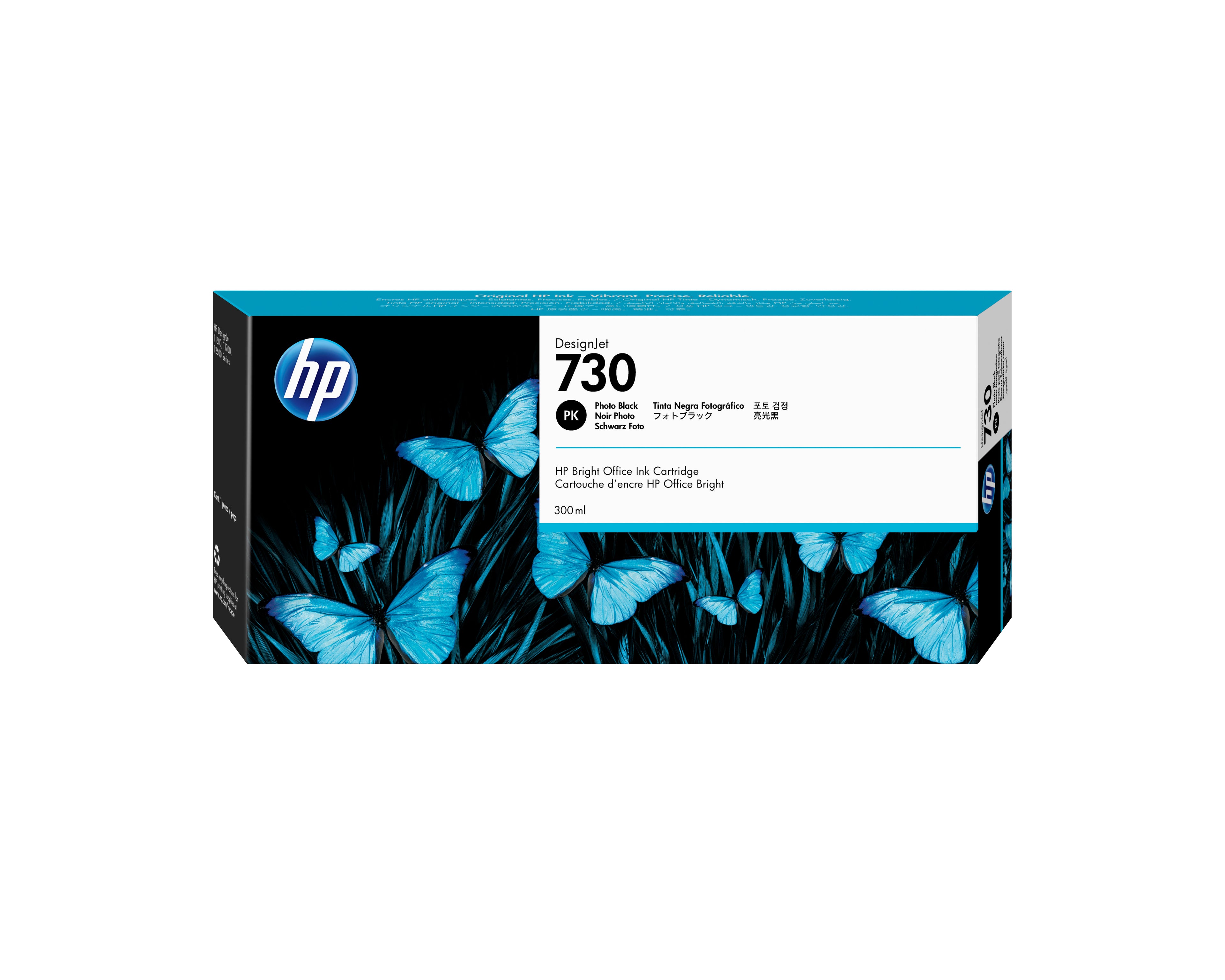 Tinta HP P2V73A Negro Foto 730-300mil para PT1700
