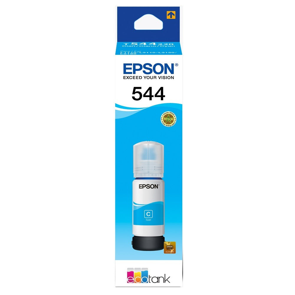 Tinta EPSON T544220-AL bote cyan para L1110/ L3110 /L3150 /L5190