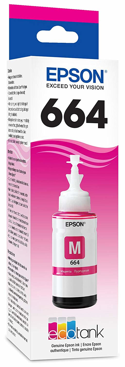 Tinta Epson T664320 bote magenta para L1455/L495/L1300/L220/L375/L575/L455/L655/L656