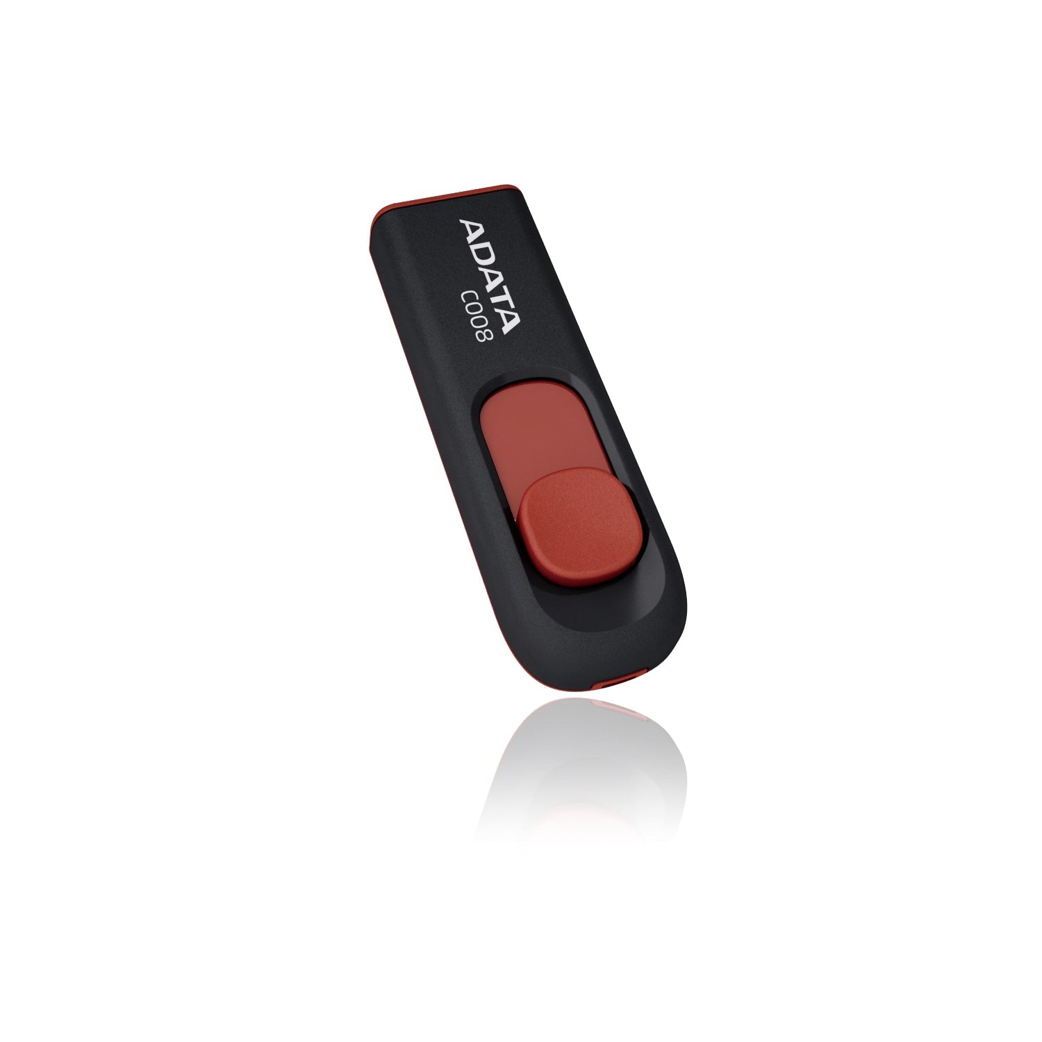 Memoria Flash ADATA C008 64GB USB 2.0 negro/rojo