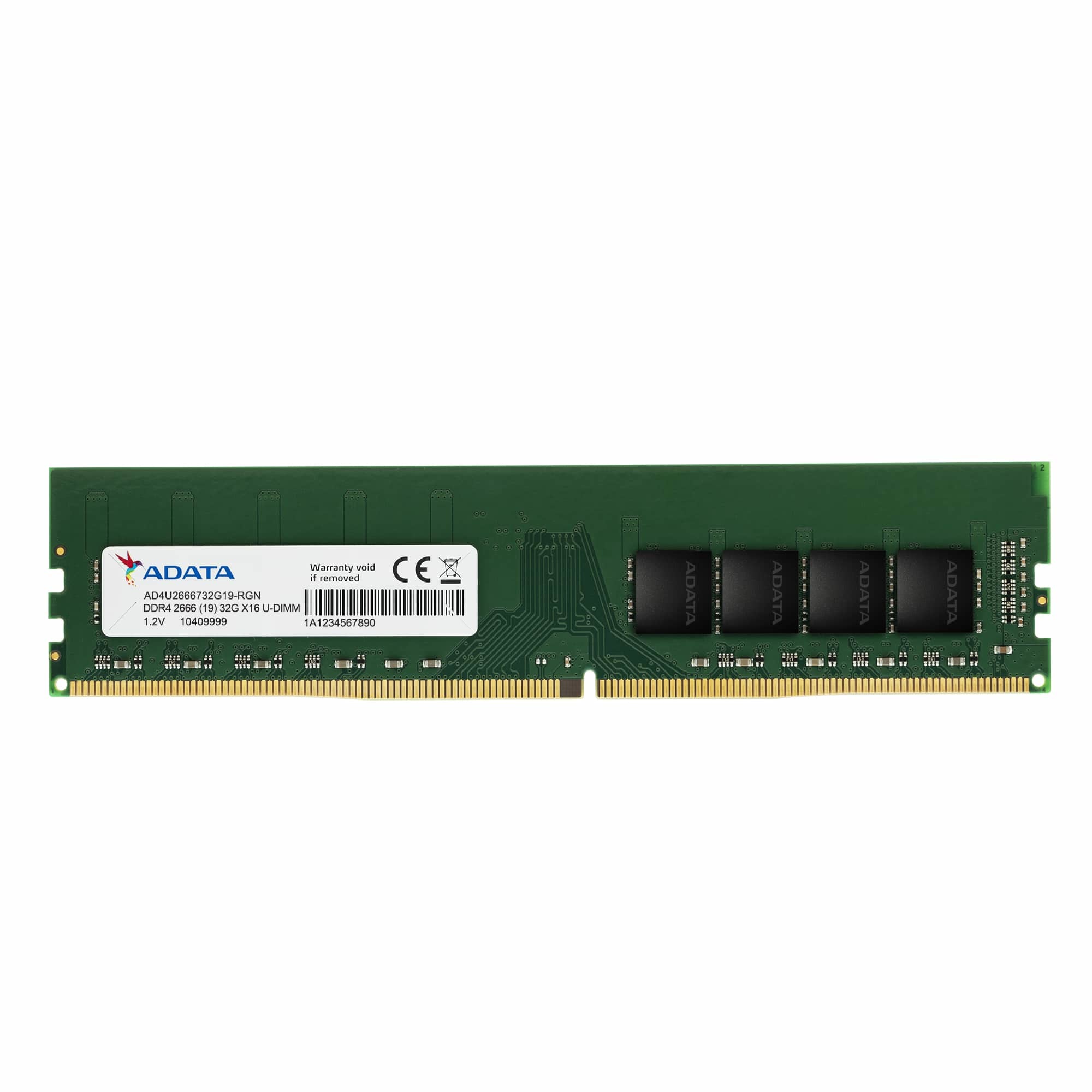 Memoria RAM ADATA DDR4 UDIMM 8GB 2666MHz Premier CL19 V1.2 Non-ECC 288PIN 1RX8 AD4U26668G19-SGN