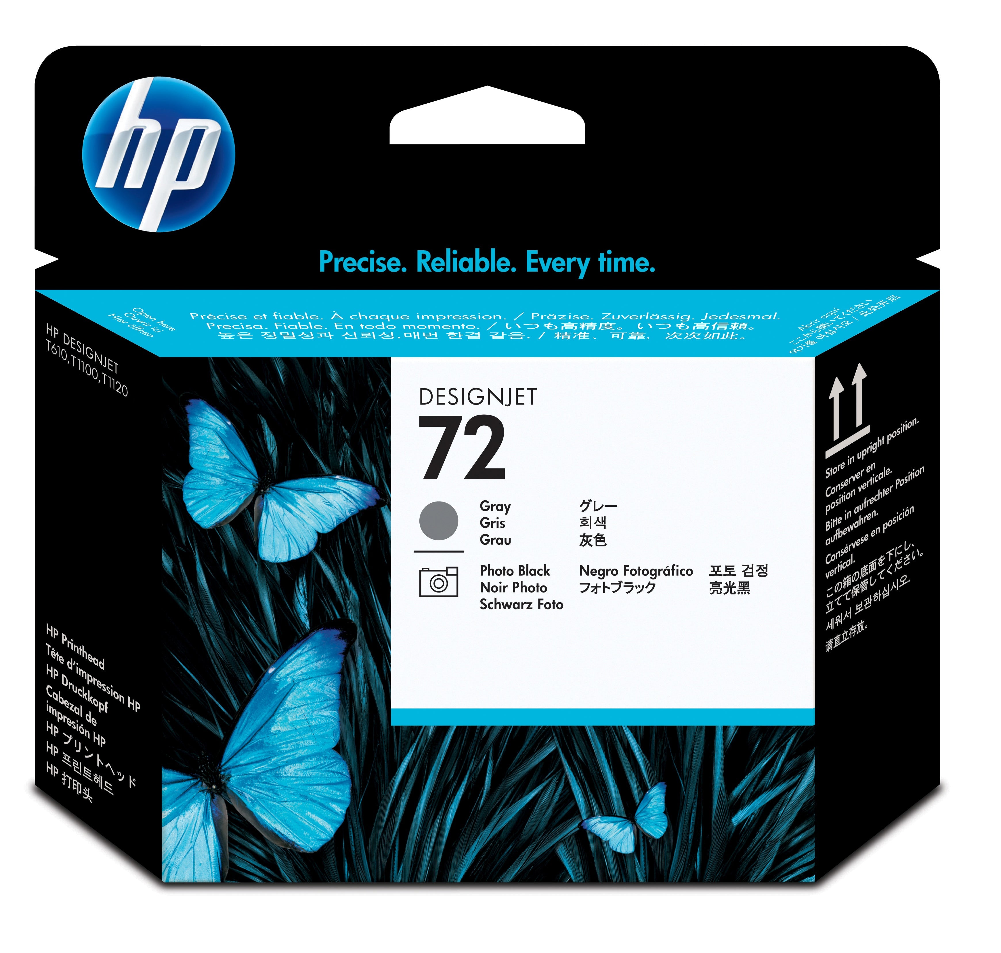 Cabezal HP C9380A 72 gris y negro fotográfico p/T1100/T610