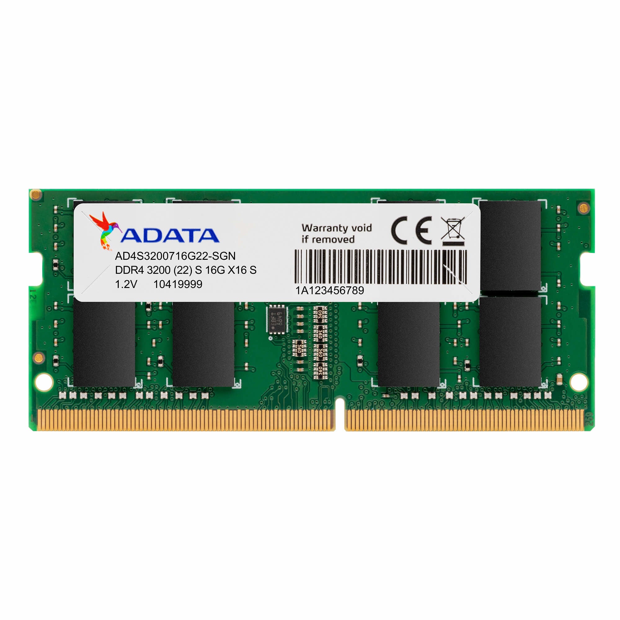 Memoria RAM ADATA DDR4 SODIMM 8GB 3200MHz Premiere Non-ECC 260Pin AD4S32008G22-SGN