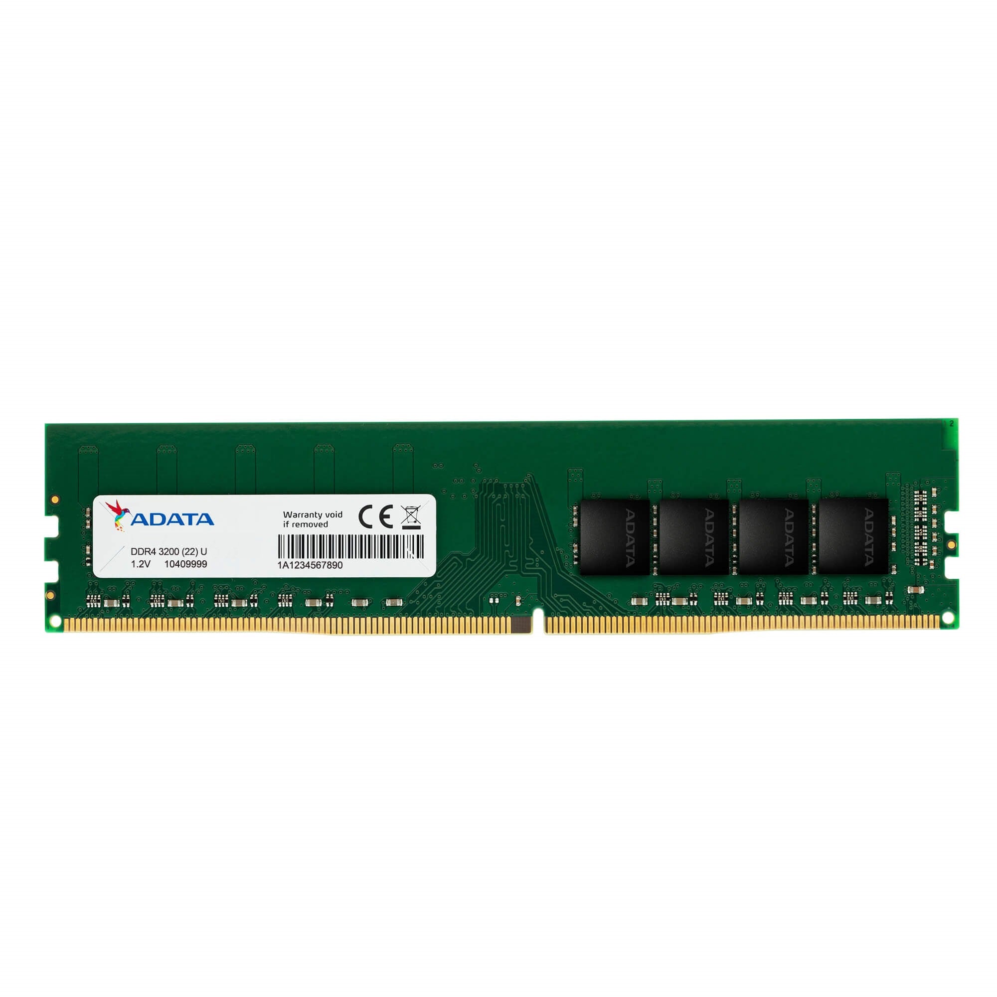 Memoria RAM ADATA DDR4 UDIMM 8GB 3200MHz Premier Non-ECC CL22 1.2V 288PIN AD4U32008G22-SGN