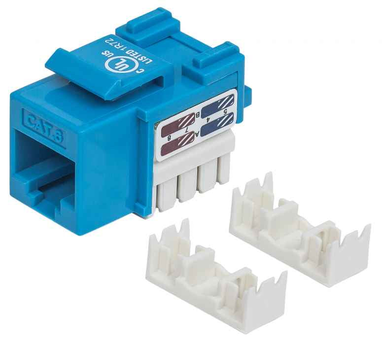 Jack Int CAT 6 de impacto (Keystone) color azul