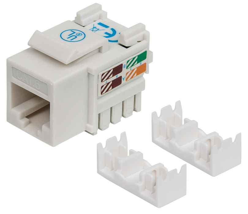 Jack int cat 6 de impacto (keystone) color blanco