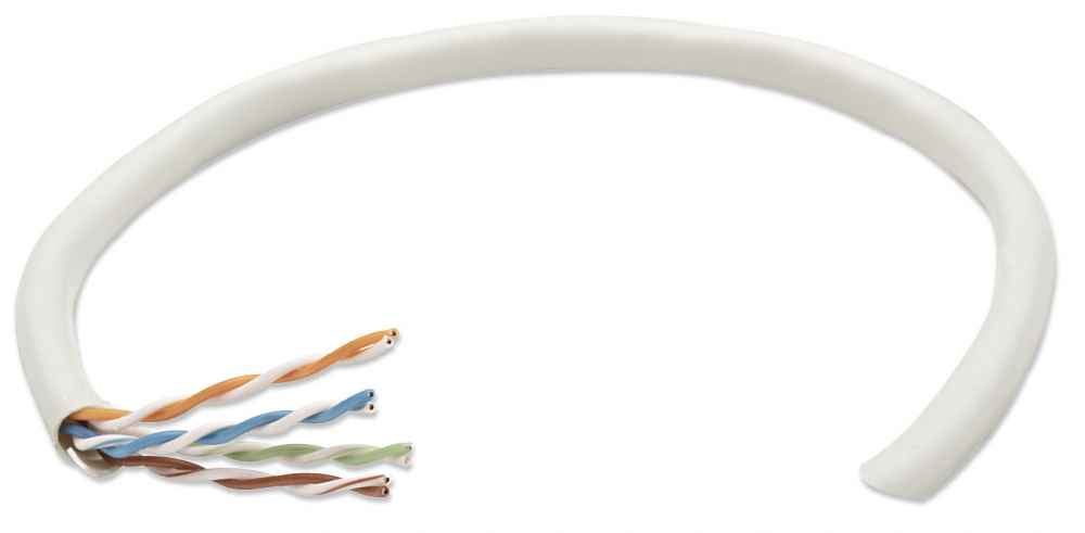 Bobina Intellinet CAT 5e CCA UTP 305m sólida color gris cobre con aluminio