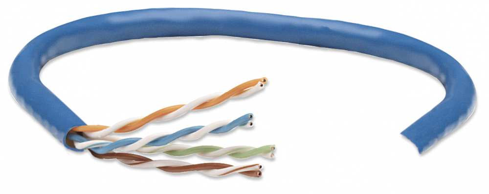 Bobina Intellinet CAT 5e CCA UTP 305M sólida color azul
