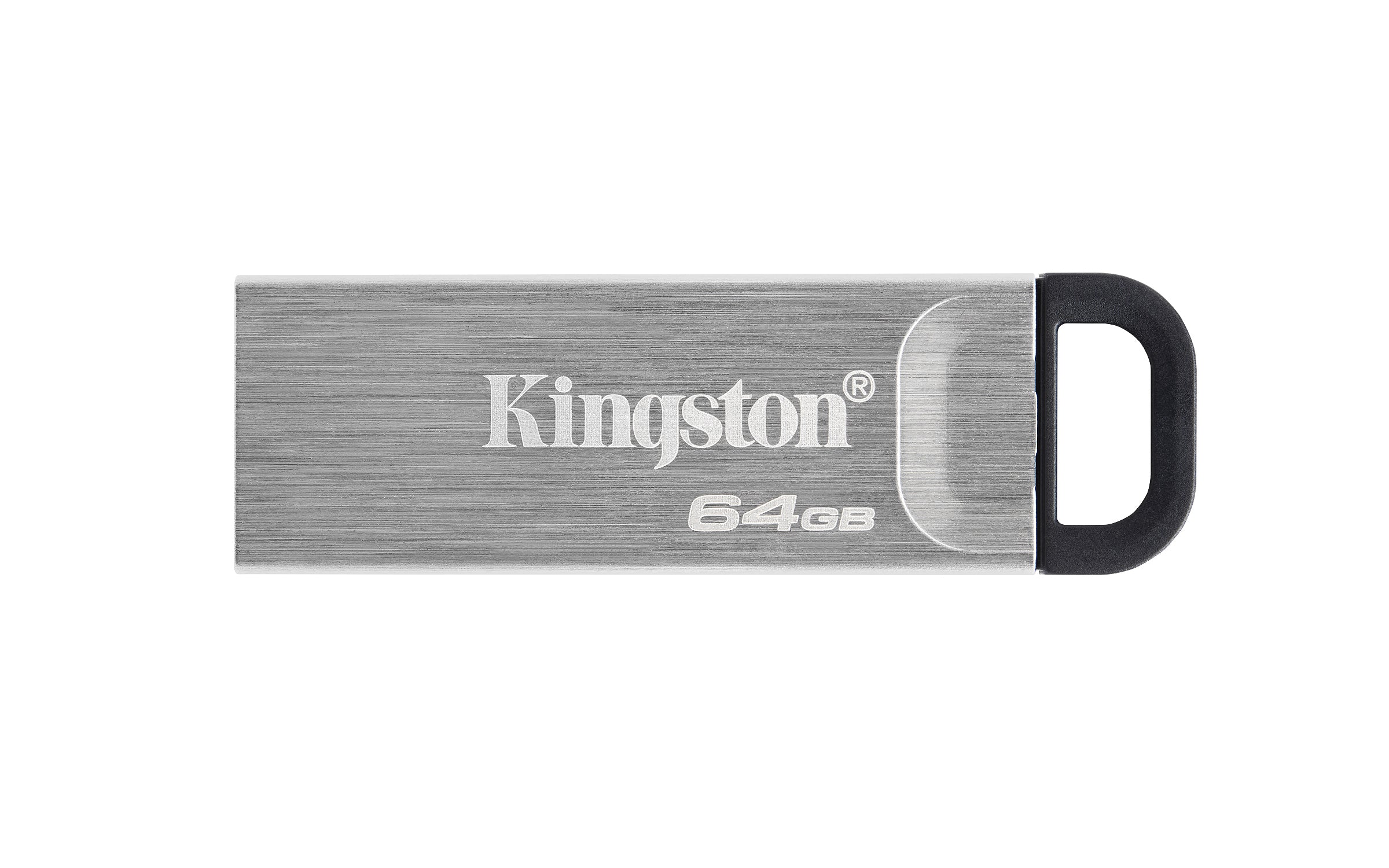 Memoria USB Kingston DataTraveler Kyson, DTKN/64GB USB 3.2, lectura 200MB/s, color plata.