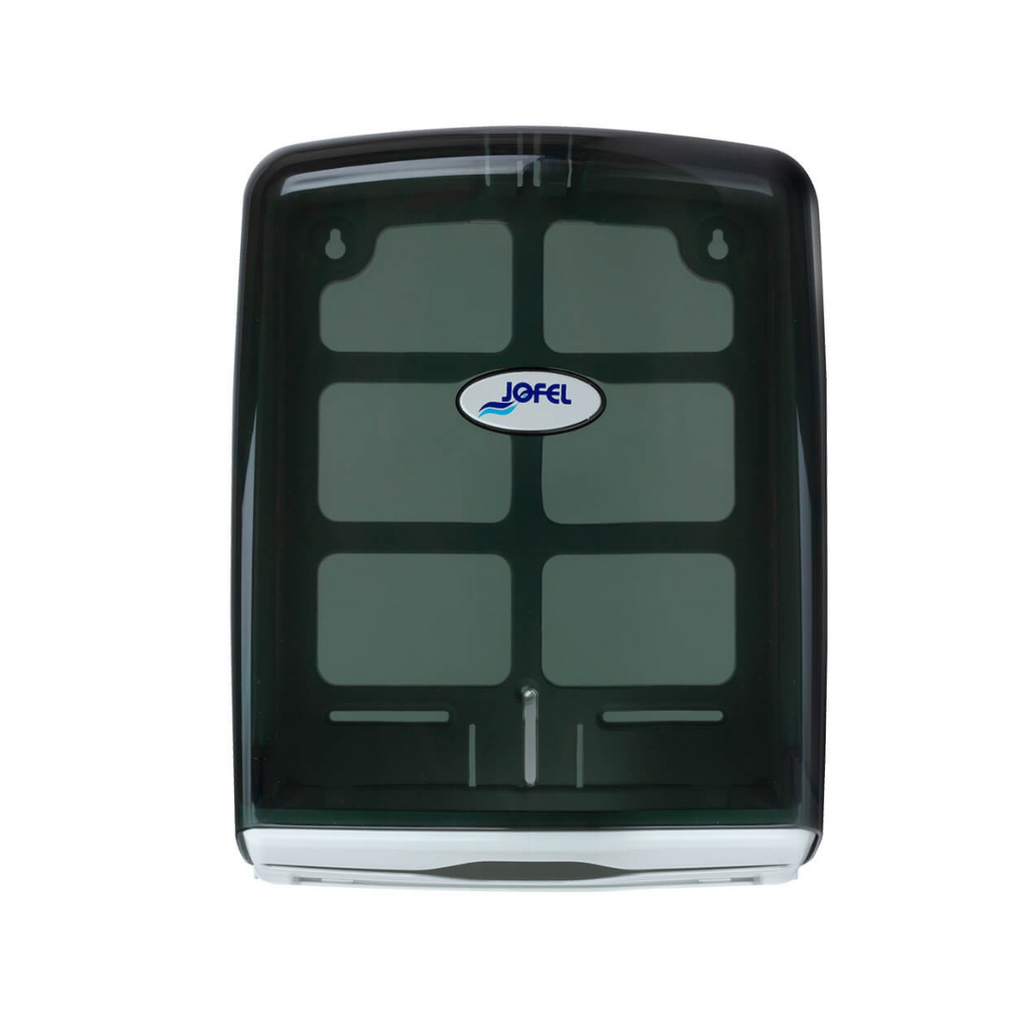 Dispensador de toalla interdoblada Smart | Jofel | Capacidad 600 toallas | Color humo