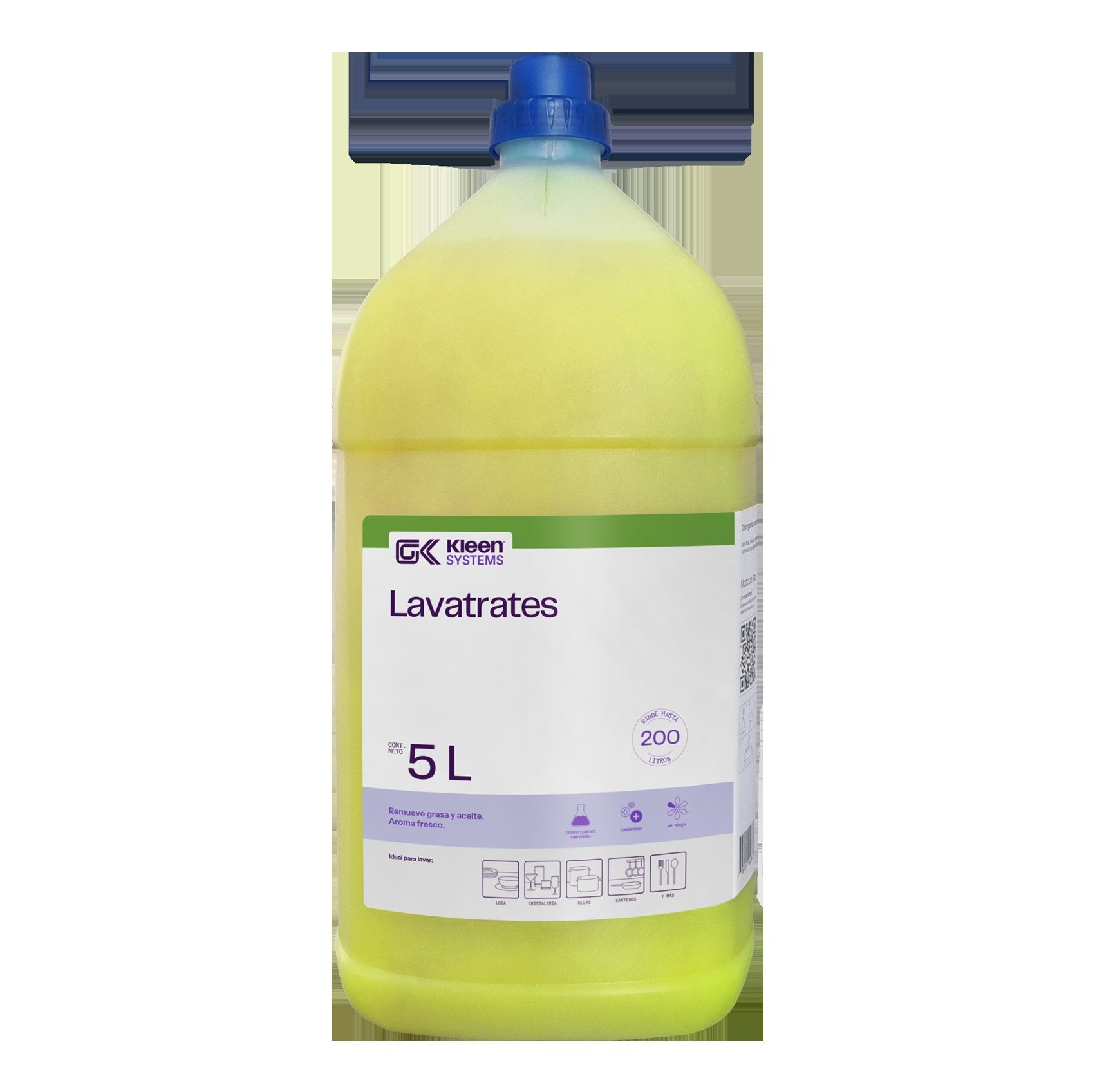 Detergente Concentrado Lima-Limón para Cocina Profesional - 5 L