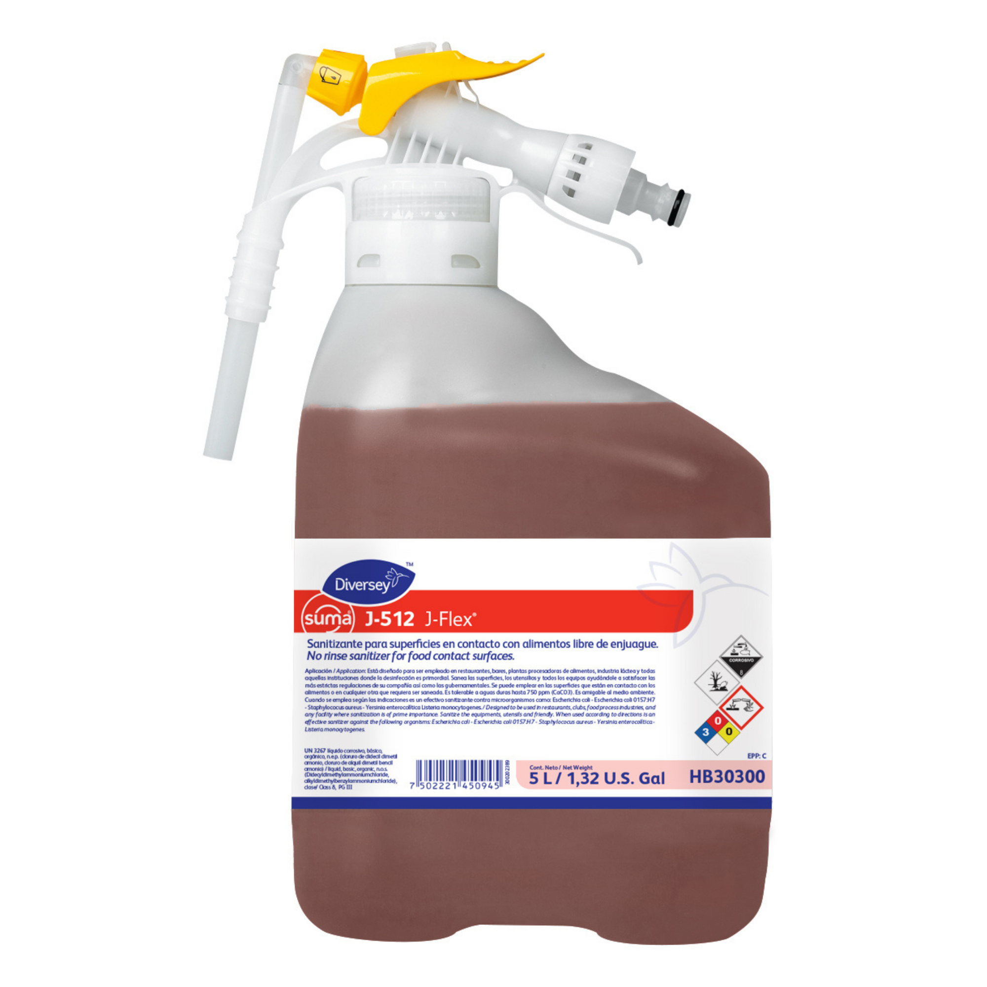 Suma J-512 Sanitizante para Superficies en Contacto con Alimentos Diversey