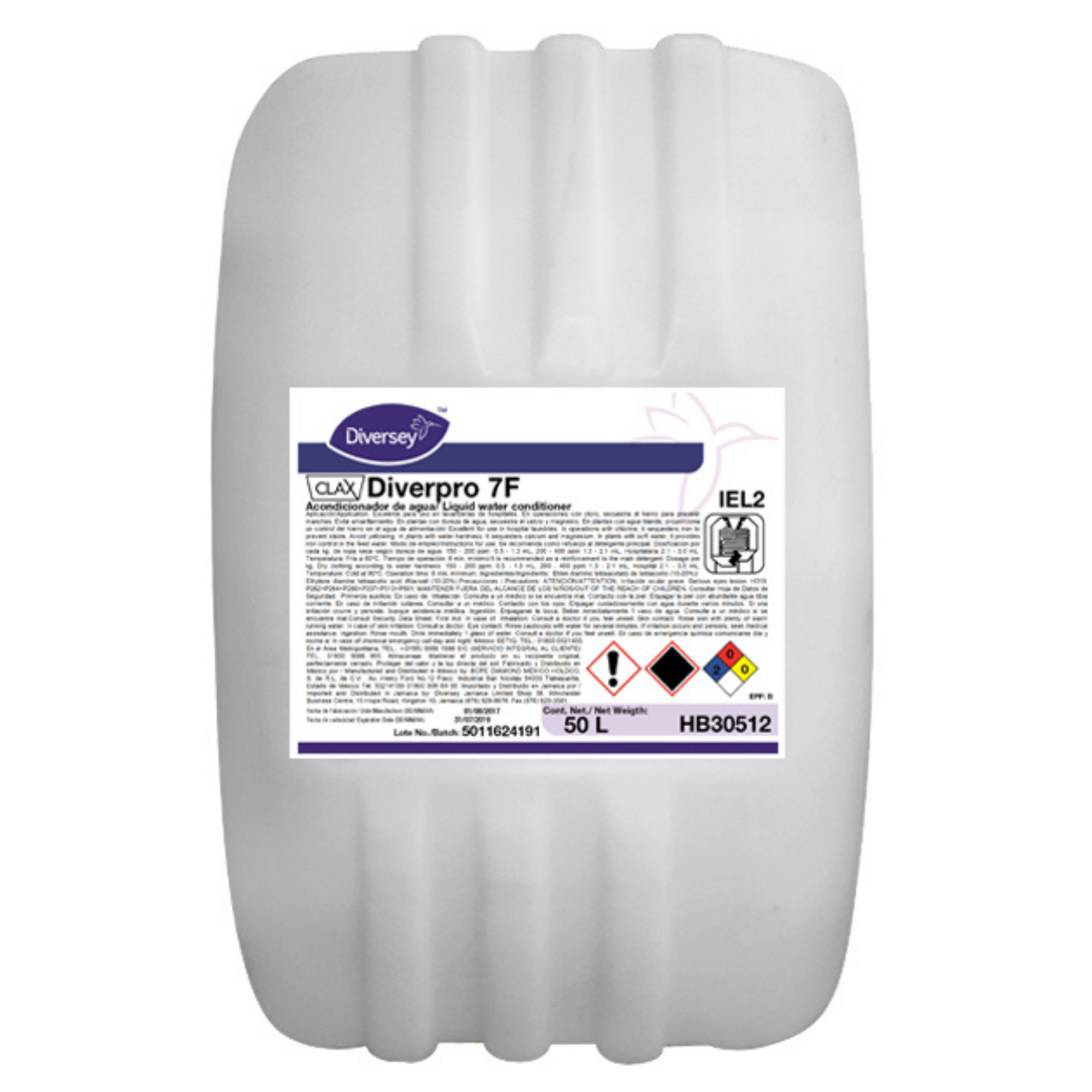 CLAX DIVERPRO 7F Detergente Líquido Profesional para Lavandería 50L