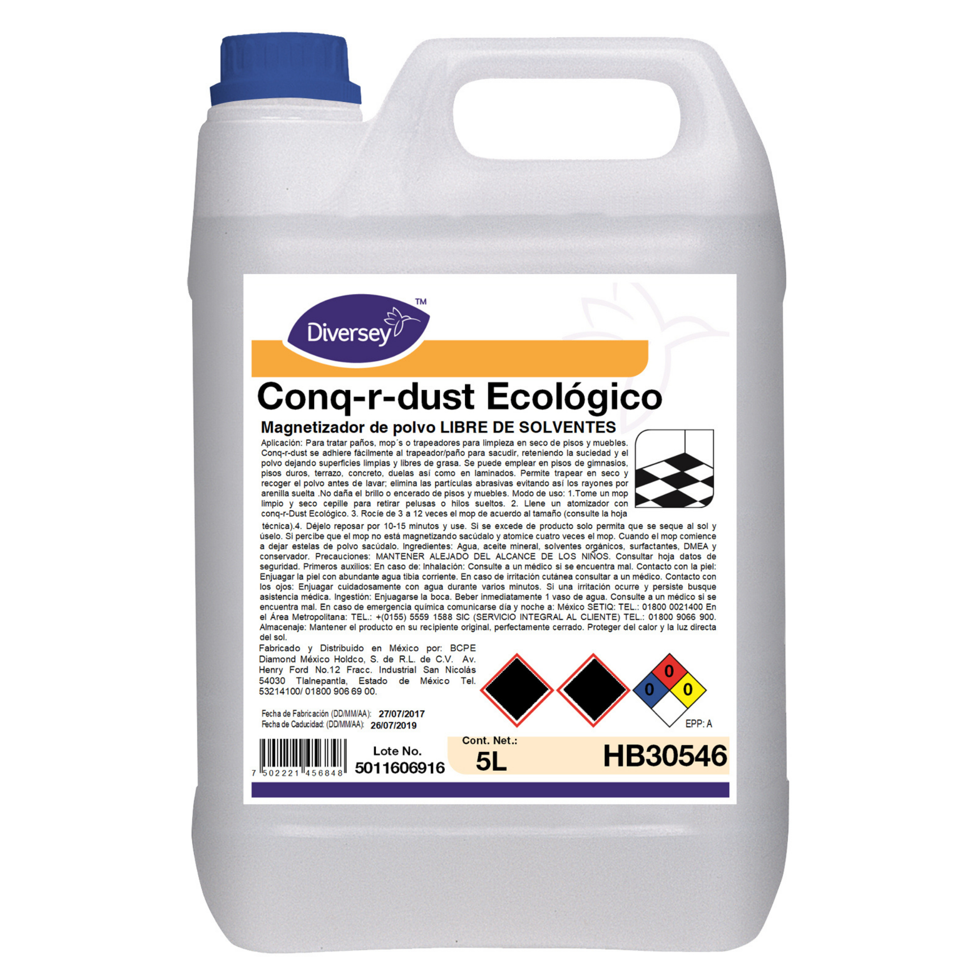 Magnetizador de Polvo Ecológico Diversey HB30546 - 4x5 L