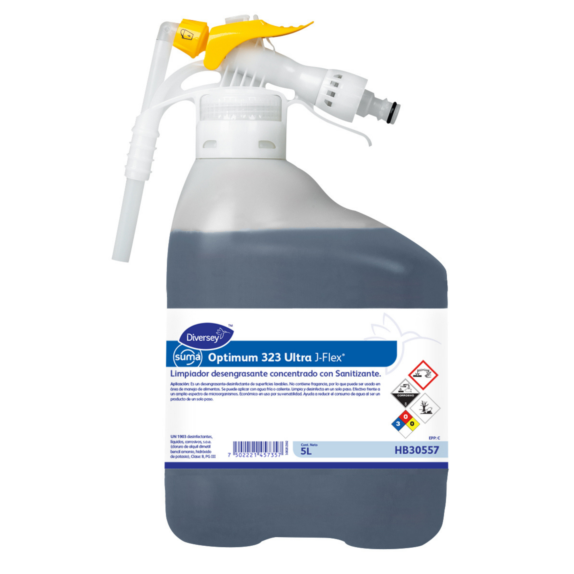 Suma Optimum 323 Ultra J-Flex Limpiador Desengrasante Profesional 5L