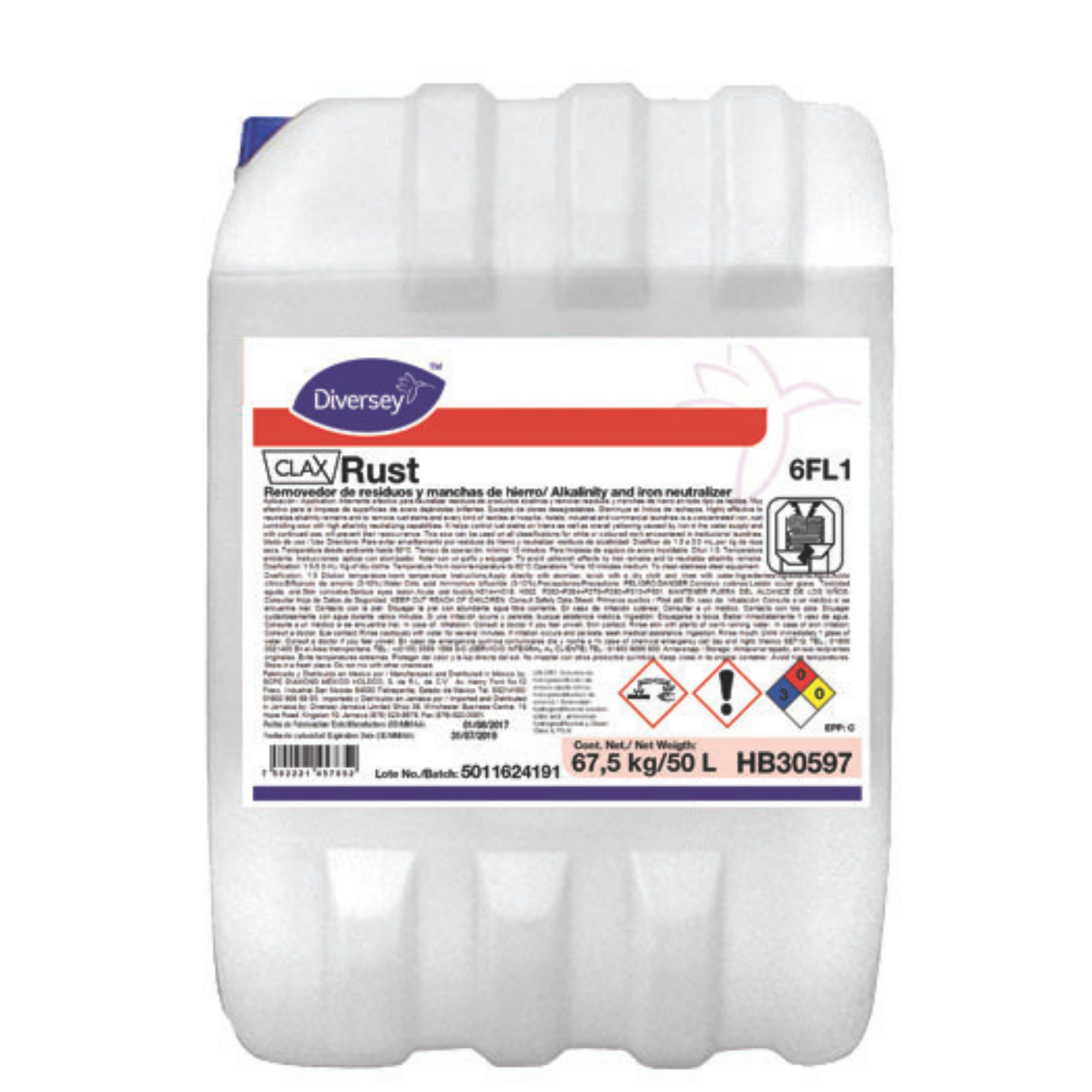 CLAX RUST Limpiador y Desincrustante para Óxido Profesional 20L