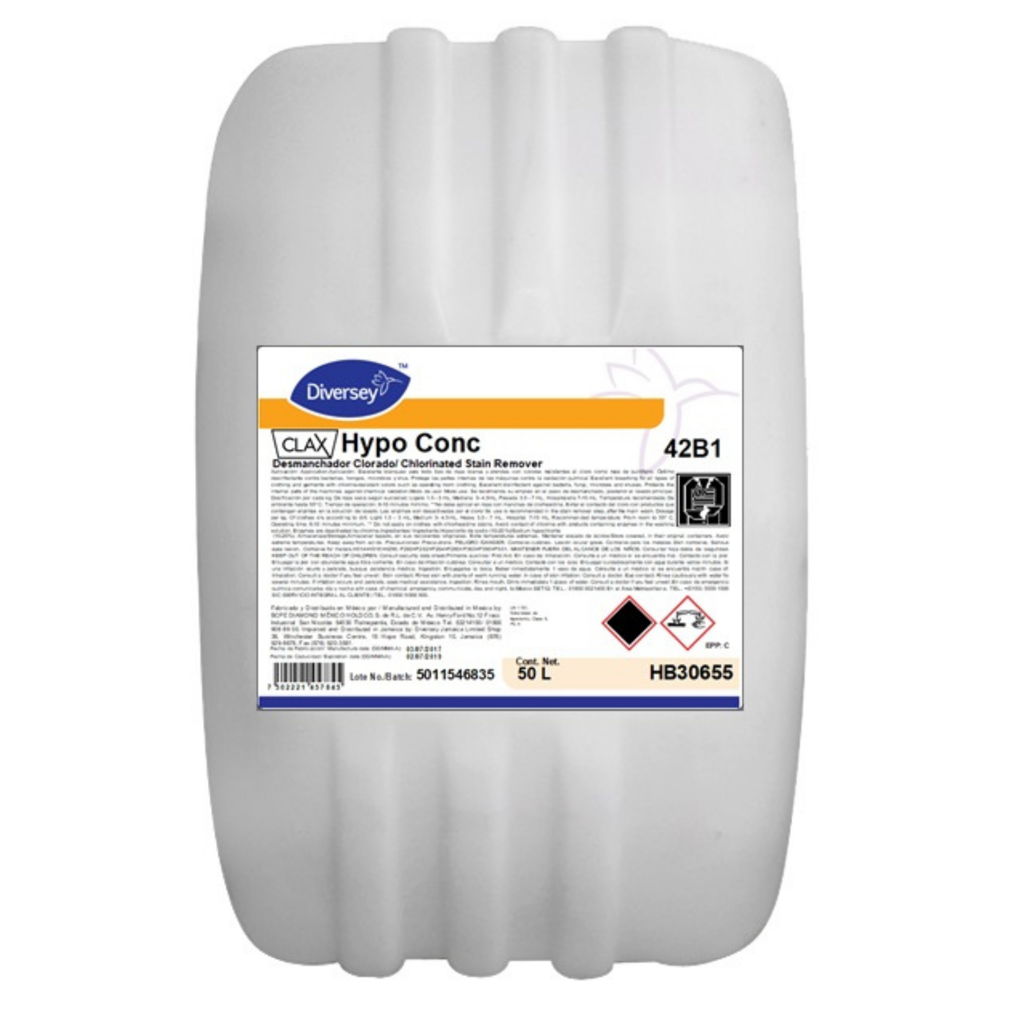 Clax Hypo Conc 42B1 Detergente Desinfectante Concentrado 50L