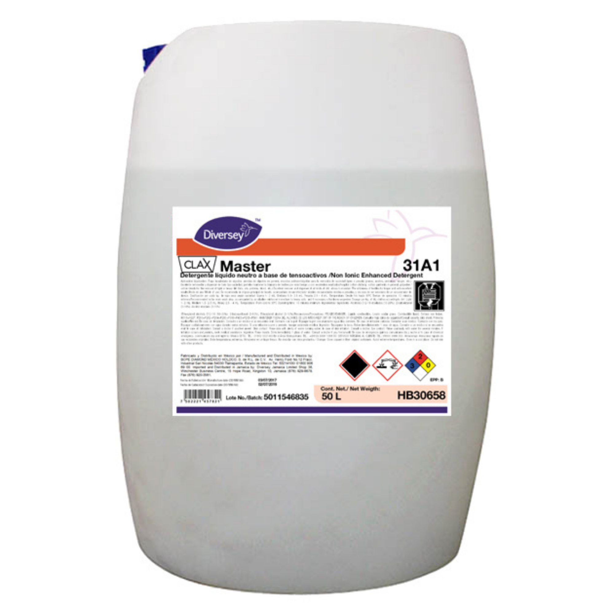 CLAX MASTER 31A1 Detergente Lavandería Profesional 50 L