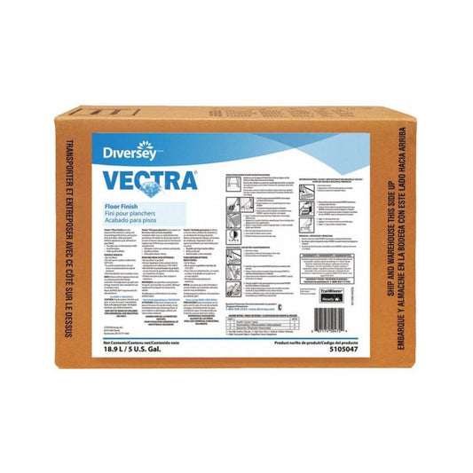 Caja o BIB (Bag-in-Box) de 18.9L del acabado para pisos de alto desempeño Vectra de Diversey.