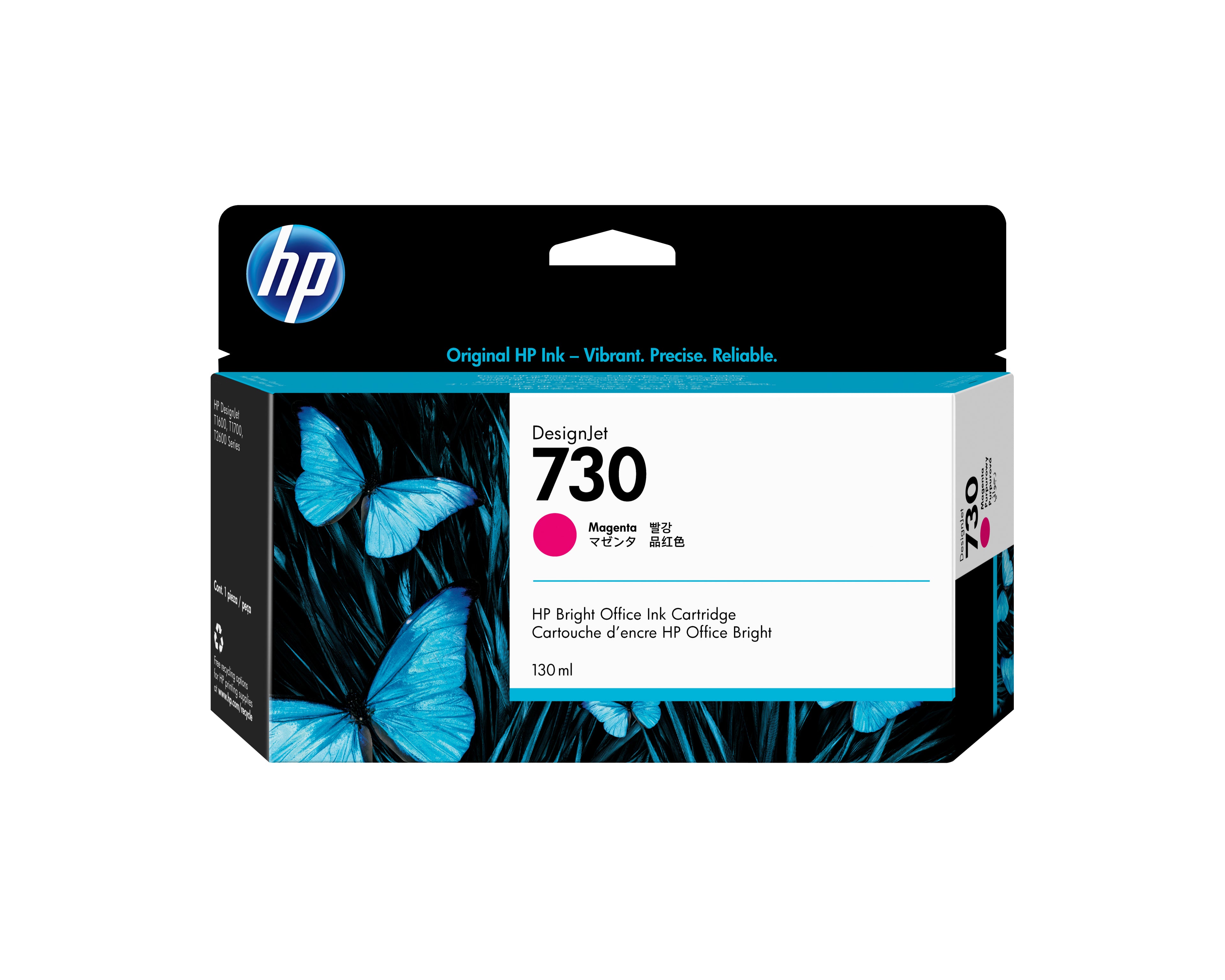 Tinta HP P2V63A magenta 730-130mil para PT1700