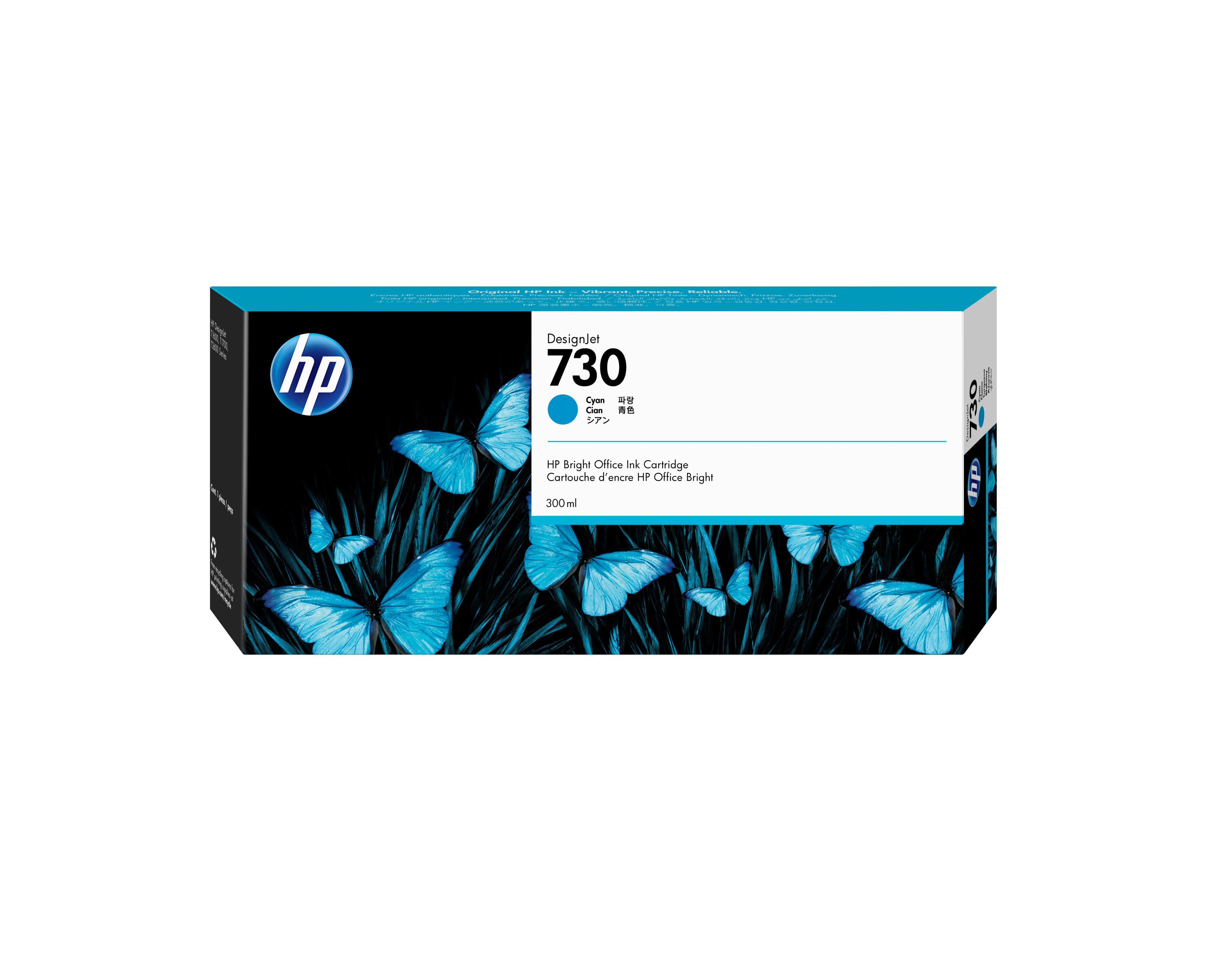 Tinta HP P2V68A Cyan 300ml para DesignJet