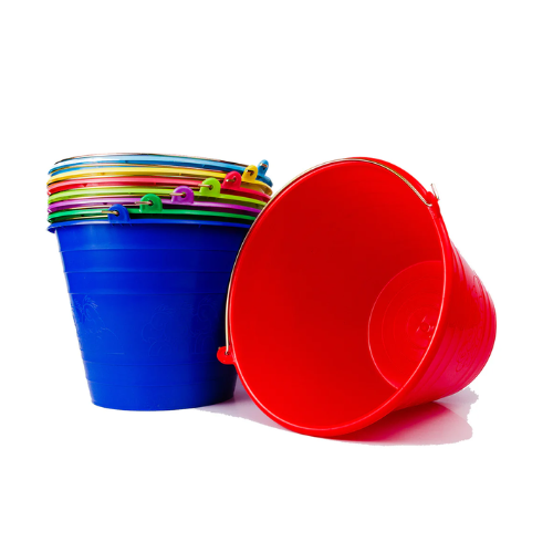 cubeta-plastico-9-5-litros-bajo-costo.jpg: Lote de cubetas de plástico económicas #12 en colores surtidos
