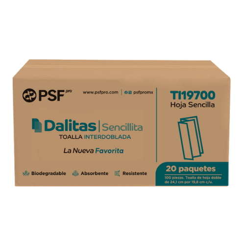 dalia-toalla-interdoblada-sencilla-ti19700.jpg: Paquete de toallas interdobladas Dalia TI100 de hoja sencilla (clave TI19700)