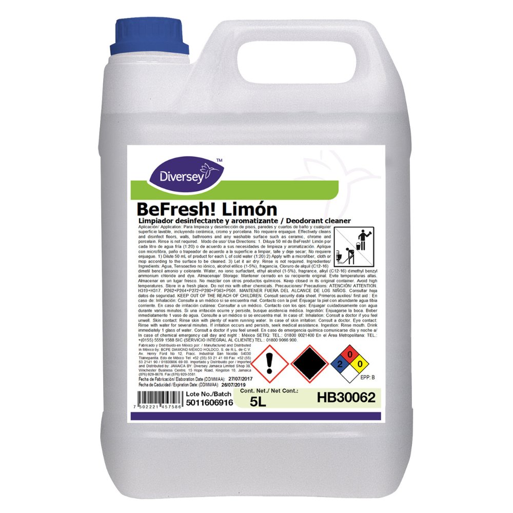 Diversey® Cuidado de Edificio Limón (HB30062) - Karlan ¡Marca la Limpieza!HB30062