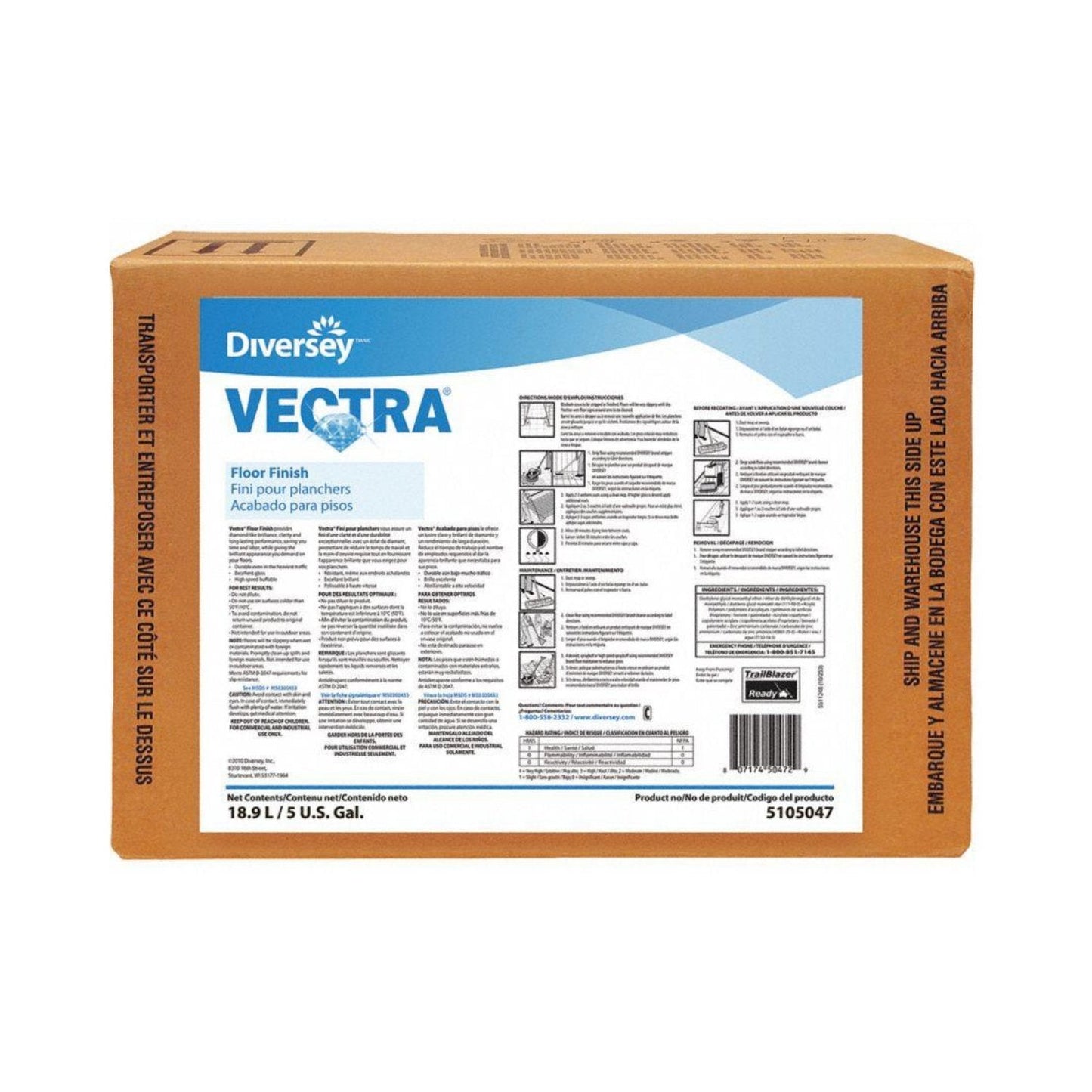 Diversey® Cuidado de Pisos Vectra (5105047) - Karlan ¡Marca la Limpieza!5105047