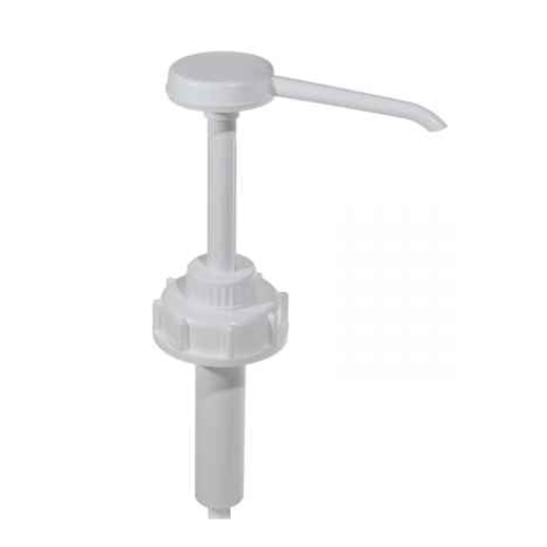 diversey-valvula-pelican-pump-5l-bidon.jpg: Bomba dosificadora tipo Pelican de Diversey, diseñada para bidones de 5 litros con tapa de 38mm.