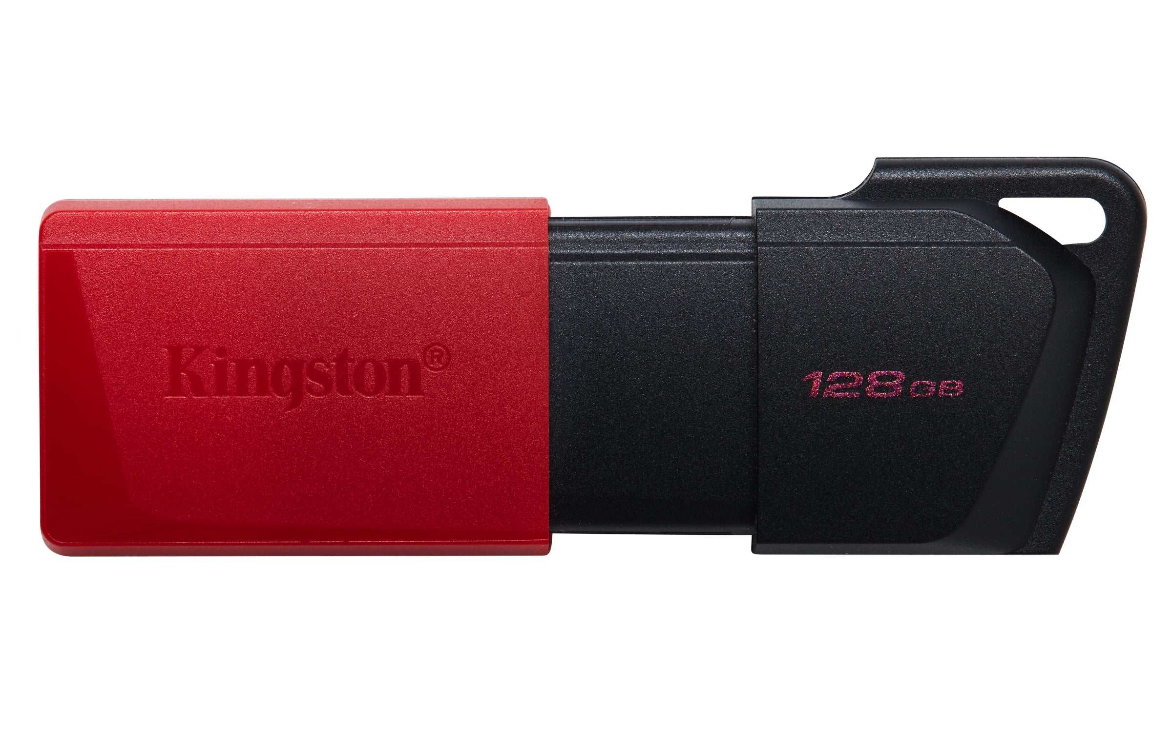 Memoria Flash USB KINGSTON DataTraveler Exodia M 128GB Gen 1 3.2 c/tapa móvil negro rojo