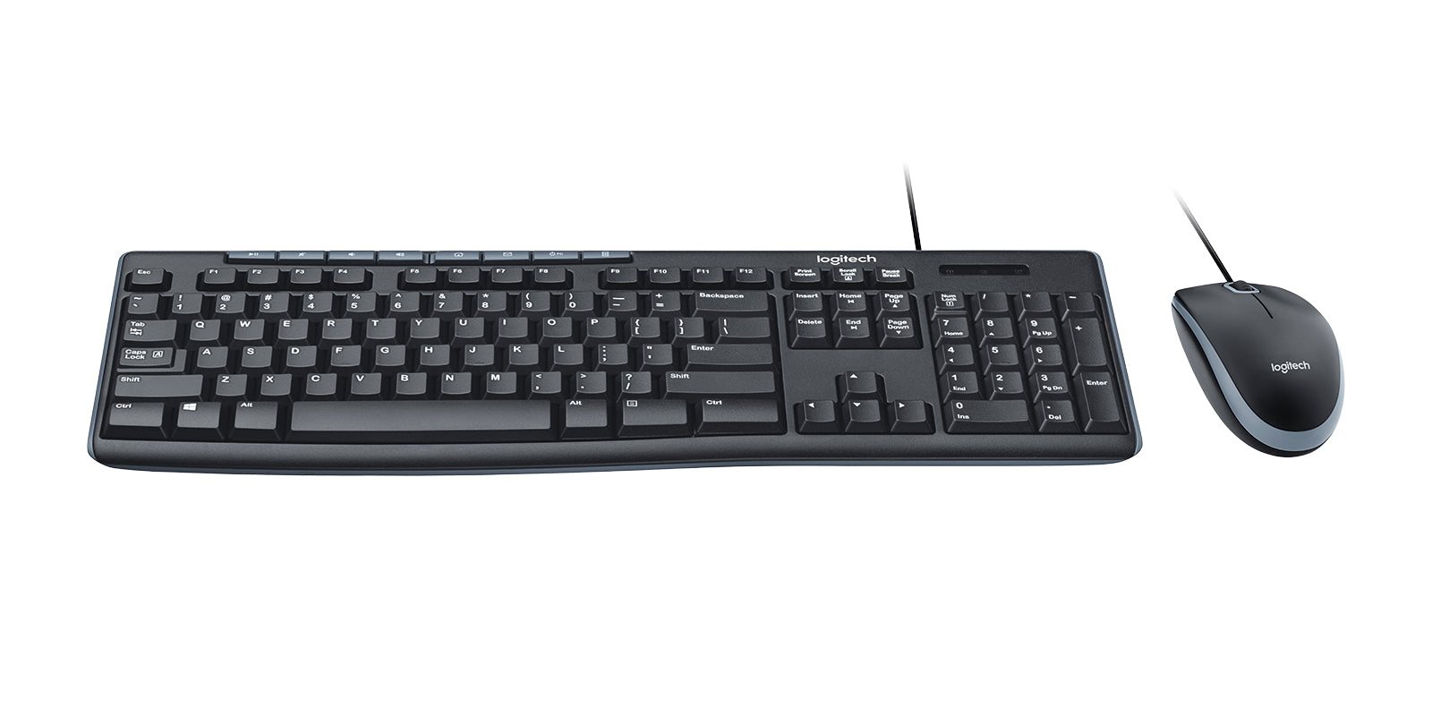 Kit Logitech teclado/mouse MK200 cableado multimedia