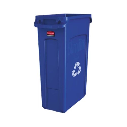 Rubbermaid Reciclaje slim jim® ventilado 23 gal azul (FG354007BLUE) - Karlan ¡Marca la Limpieza!FG354007BLUE