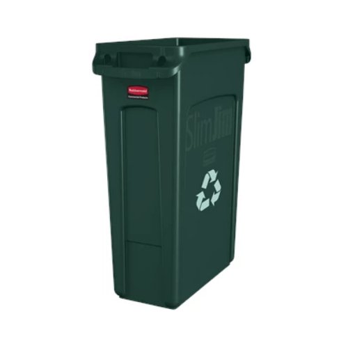 Rubbermaid Reciclaje slim jim® ventilado 23 gal azul (FG354007BLUE) - Karlan ¡Marca la Limpieza!FG354007GRN